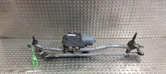 Front wiper linkage and motor