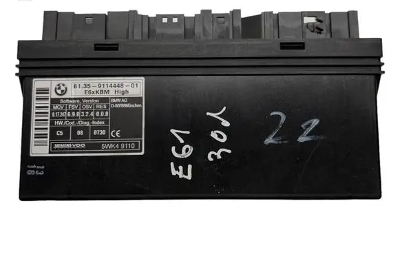 BMW 5 E60 E61 Comfort/convenience module 9114448 61359114448 5WK49110