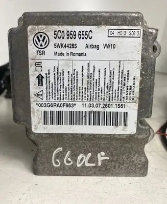 Volkswagen Golf VI Airbag control unit/module 5C0959655C 5WK44285 04H013S0613