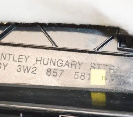 Bentley Continental Other interior part 3W2857581