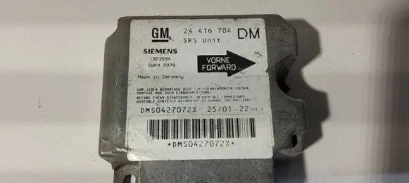 Opel Zafira A Airbag control unit/module 24416704 1923594 5WK42978