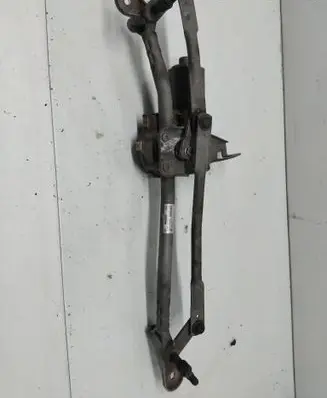 Front wiper linkage and motor
