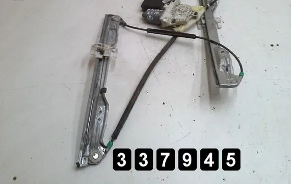 Front door window regulator with motor