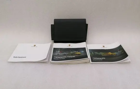 Porsche 718 Cayman 982 982c Owners service history hand book GT4