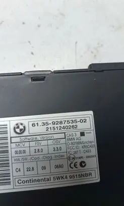 Mini Cooper Countryman R60 CAS control unit/module 9287535