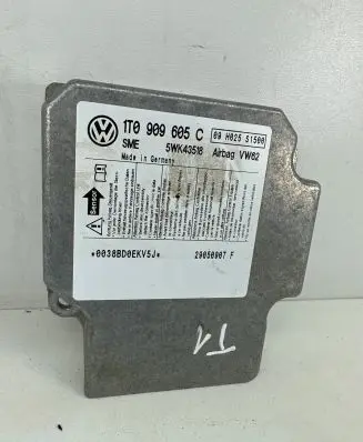 Volkswagen Touran I Airbag control unit/module 1T0909605C 5WK43518 09H025S1500