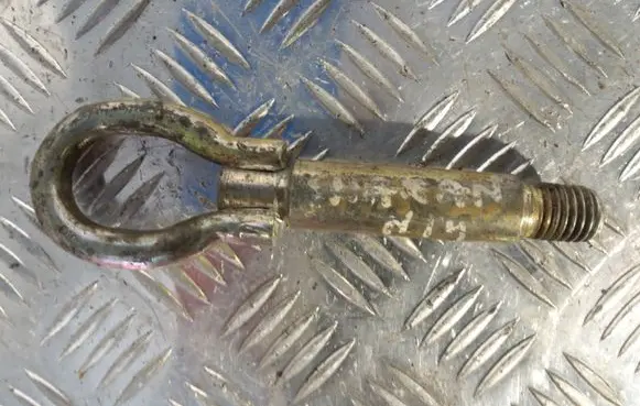Towing hook eye