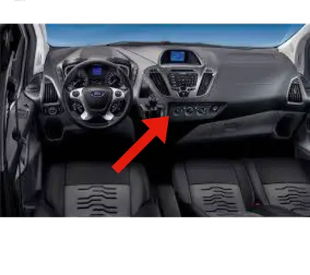 Ford Transit Custom Climate control/heater control trim BK2118522ADW