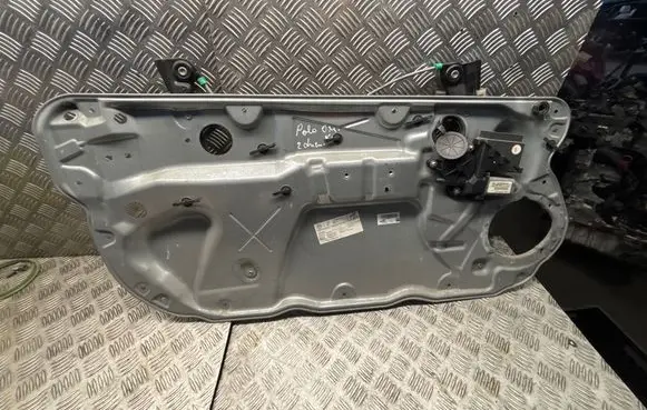 Volkswagen Polo Front door window regulator with motor 6Q3837755A