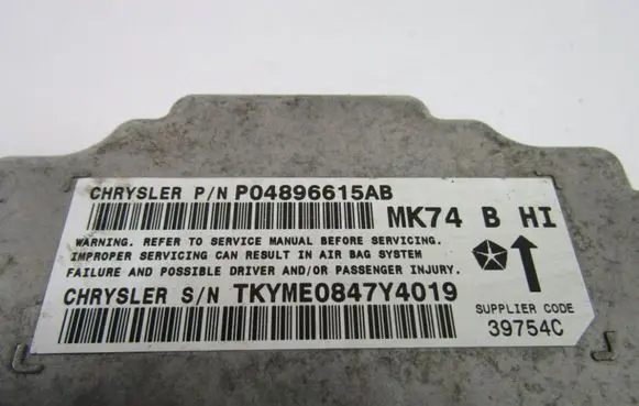 Jeep Patriot Airbag control unit/module P04896615AB