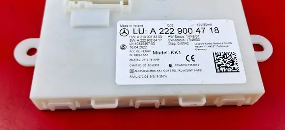 Mercedes-Benz S W222 Other control units/modules A2229004718