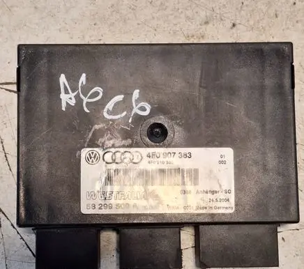 Audi A6 S6 C6 4F Tow bar trailer control unit/module 4F0910383 4F0907383 58299509A