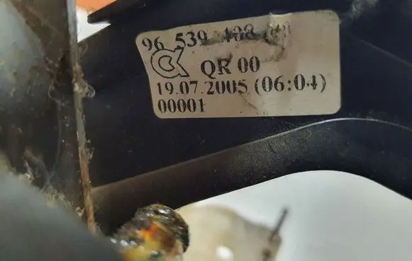 Peugeot 307 Pedal assembly 9653940880