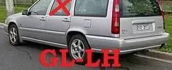 Volvo S70 V70 V70 XC Rear door window glass 43R00024 UK120EF15RR210