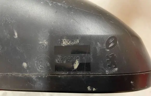 Peugeot 308 Front door electric wing mirror 0306040 0206040
