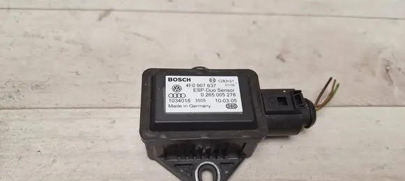 Audi A4 S4 B7 8E 8H ESP acceleration yaw rate sensor 4F0907637 1034018 0265005278
