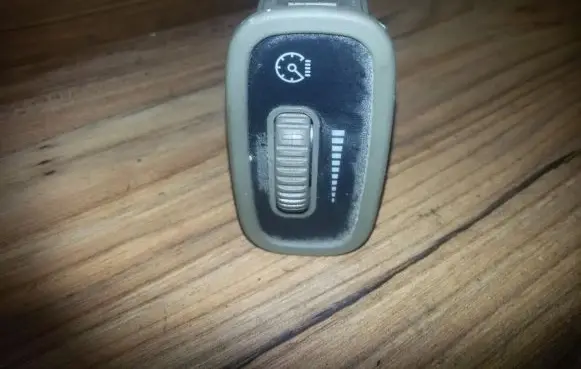 Panel lighting control switch