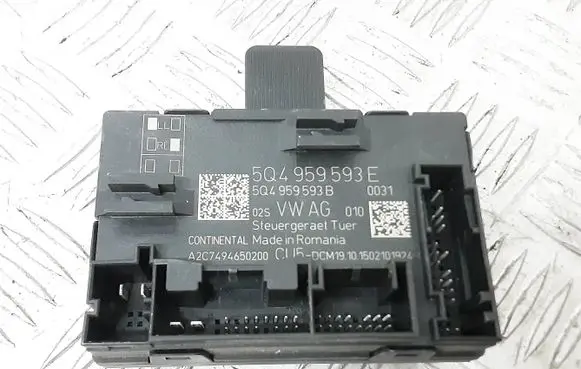 Volkswagen Golf VII Door control unit/module 5Q4959593E 5Q4959593B A2C7494650200