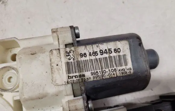 Peugeot 407 Front door window regulator motor 1137328125 9646594580
