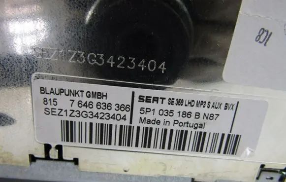 Seat Toledo III (5P) Radio/CD/DVD/GPS head unit 5P1035186B