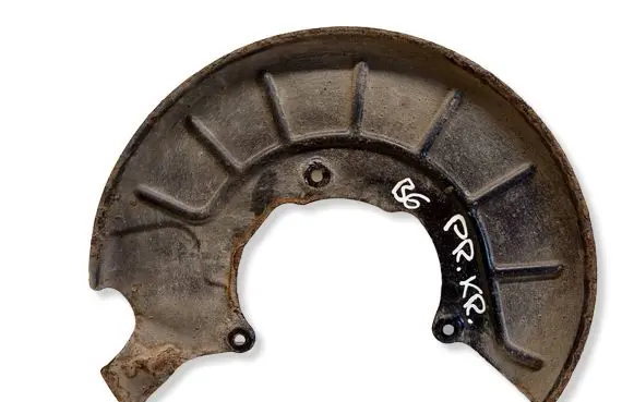 Volkswagen PASSAT B6 Front brake disc dust cover plate 