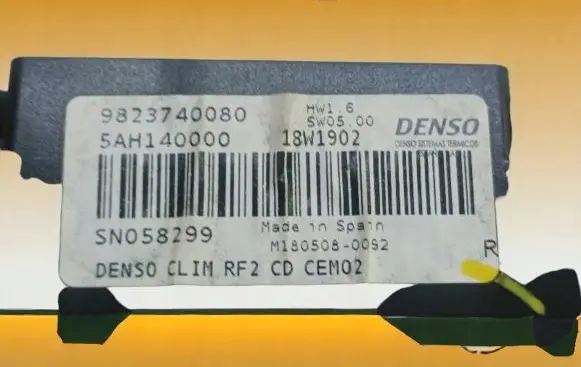 Citroen C-Elysée Climate control unit 9823740080