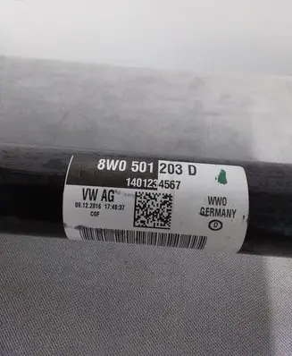 Audi A4 S4 B9 Rear driveshaft 8W0501203D 1401234567