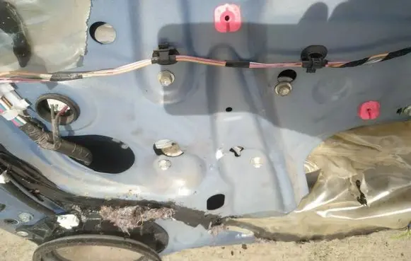 Toyota Yaris Sliding door window regulator with motor