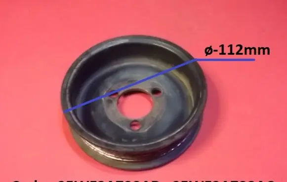 Seat Alhambra (Mk1) Power steering pump pulley 95WF3A733AC 95WF3A733AD