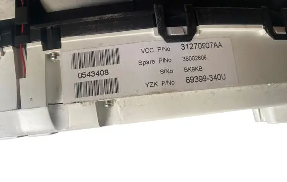 Volvo XC60 Speedometer (instrument cluster) 36002606 69399340U 31270907AA