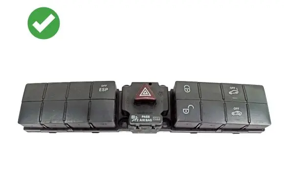 Mercedes-Benz C W203 Hazard light switch 2038216081 33635701
