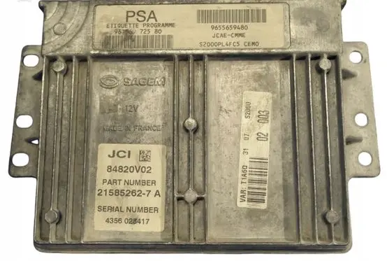 Peugeot 206 CC Engine control unit/module 9656972580