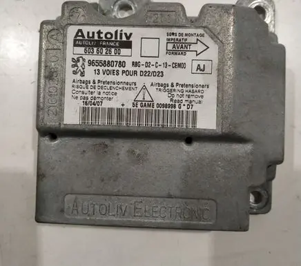 Peugeot 407 Airbag control unit/module 603602600 9655880780