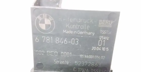 BMW 7 F01 F02 F03 F04 Tire pressure control unit 6781846