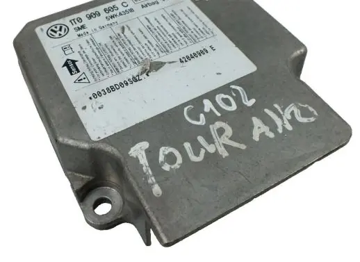 Volkswagen Touran I Airbag control unit/module 1T0909605C 5WK43518 09H025S1500
