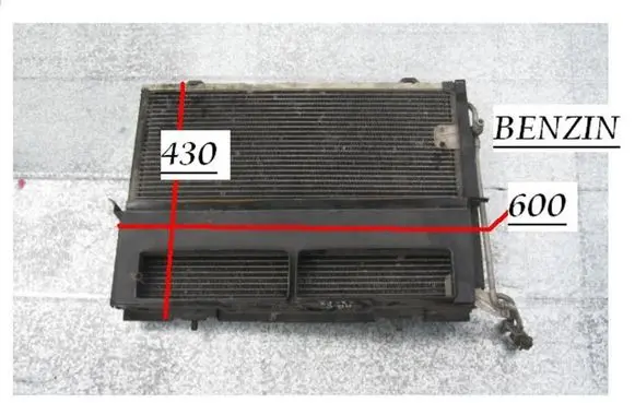 Mercedes-Benz C W202 A/C cooling radiator (condenser) A2028301070