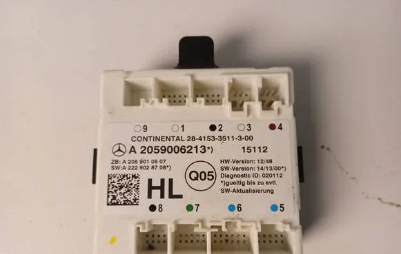 Mercedes-Benz C W205 Door control unit/module A2059006213