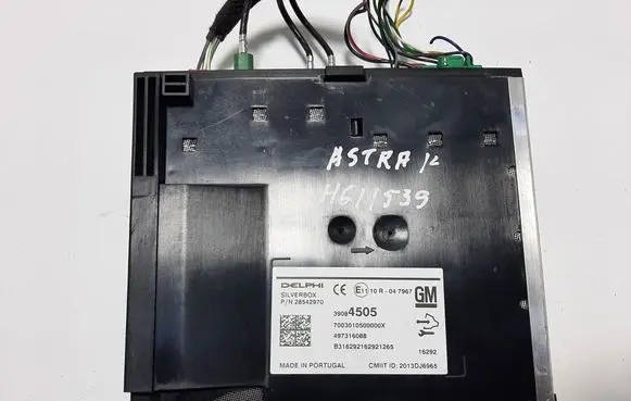 Opel Astra K GPS navigation control unit/module 39084505