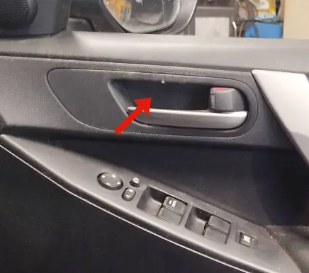 Front door interior handle
