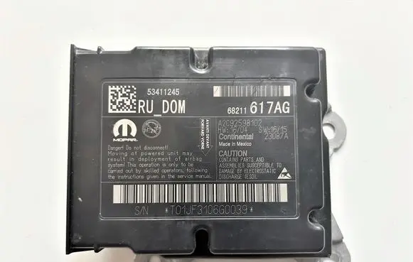 Chrysler Pacifica Airbag control unit/module 68211617AC 68211617AG 68211617AA