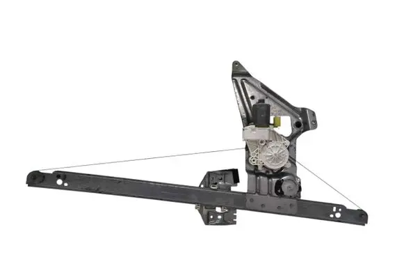 Front door window regulator with motor