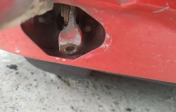 Peugeot 206 Rear door check strap stopper