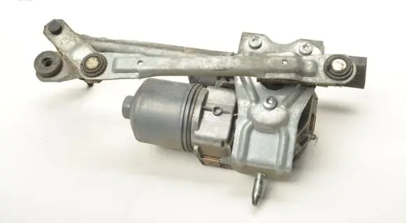 Volkswagen Touran I Front wiper linkage and motor 1T0655024E