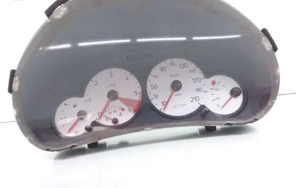 Peugeot 206 Speedometer (instrument cluster) 9651740480 6105FA