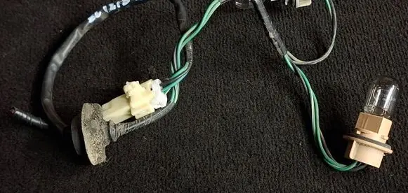 Tail light bulb cover holder