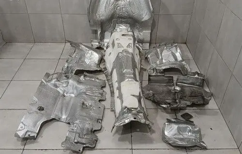 Ferrari California F149 Heat shield in engine bay