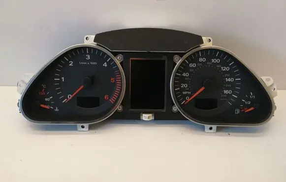 Audi A6 S6 C6 4F Speedometer (instrument cluster) 4F0920980M 4F0910930A
