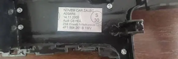 Audi A6 S6 C6 4F Center console 4F1864261 2000000284224
