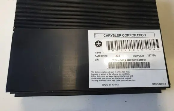 Dodge Challenger Sound amplifier 68222467AG