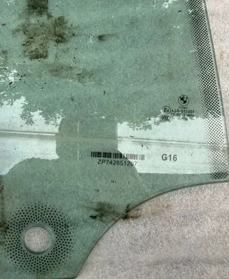 BMW 8 G16 Rear door window glass 742851207